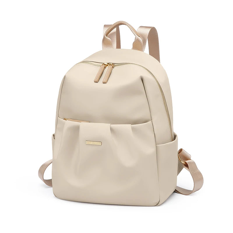 GOLF Cute Backpacks for Women Elegant Ladies Backpack Purse Solid Color Small Back Pack Bags Multi Pockets Aesthetic Female Bag