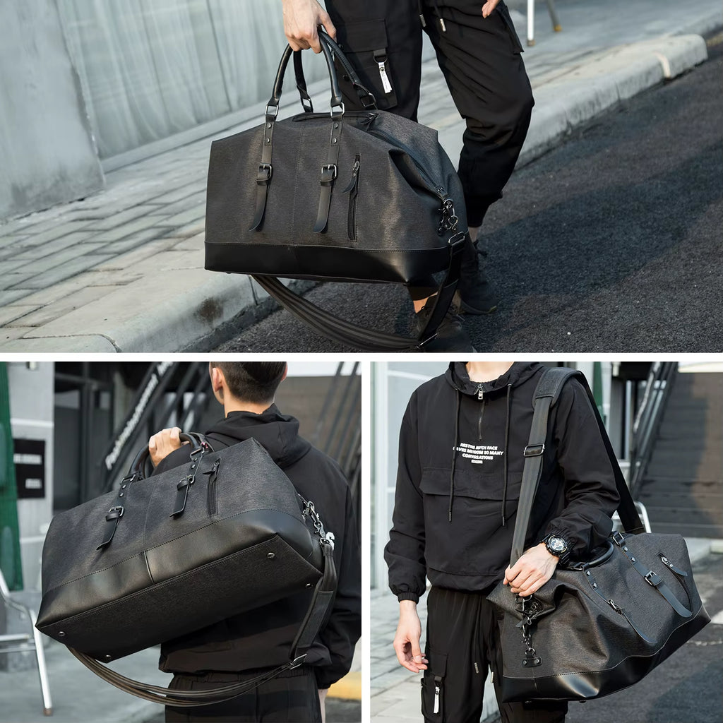 Luxury Large Capacity Weekender Duffle Bag for Men Travel