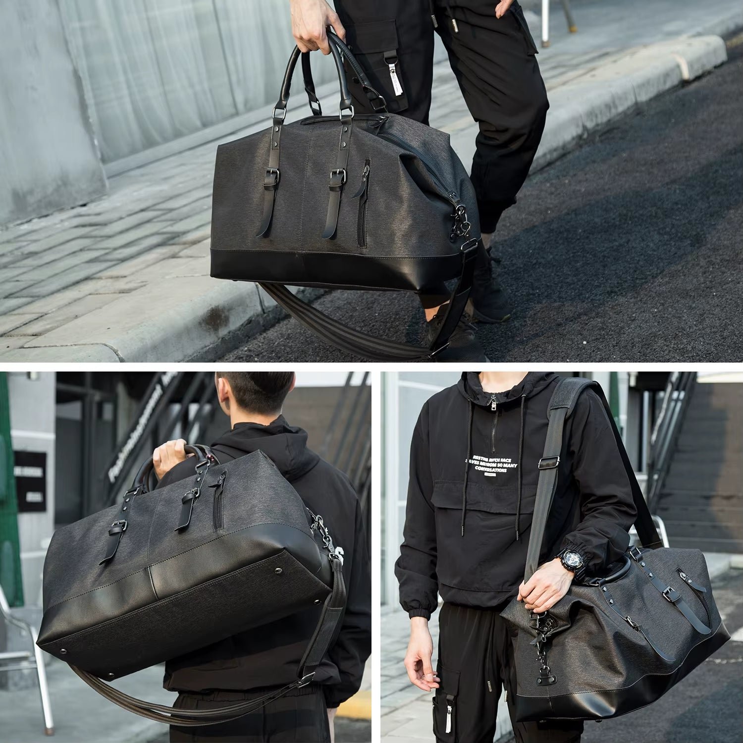 Luxury Large Capacity Weekender Duffle Bag for Men Travel