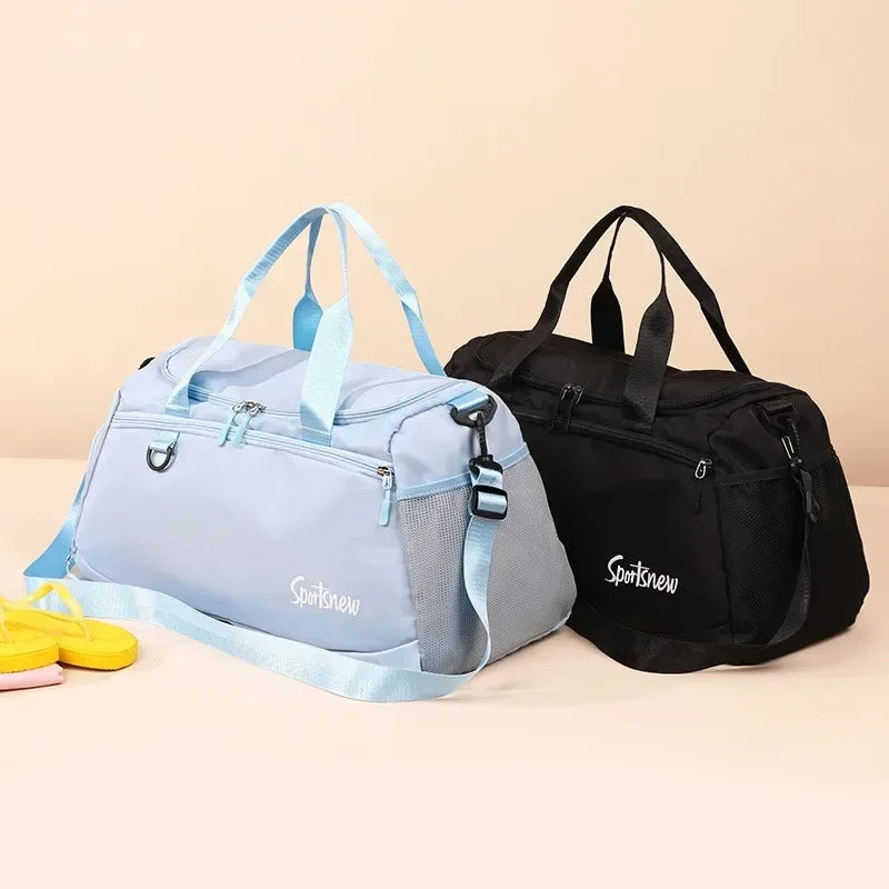 Large Capacity Gym Bag Women Men Travel Luggage Bags Dry Wet Separation Tote Handbags Trekking Duffle Bags Fitness Training Bags
