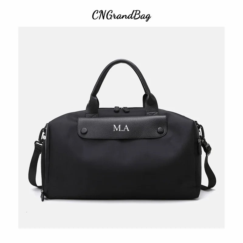 Women Waterproof Sports Gym Duffle Bags Multifunction Dry Wet Separation Bags Fitness Training Yoga Shoulder Bag with Shoe Bag