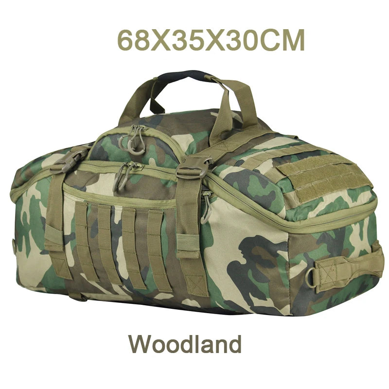 LQARMY 25L 45L 80L Sport Travel Bag Molle Tactical Backpack Gym Fitness Bag Large Duffle Bags for Camping Hunting Fishing