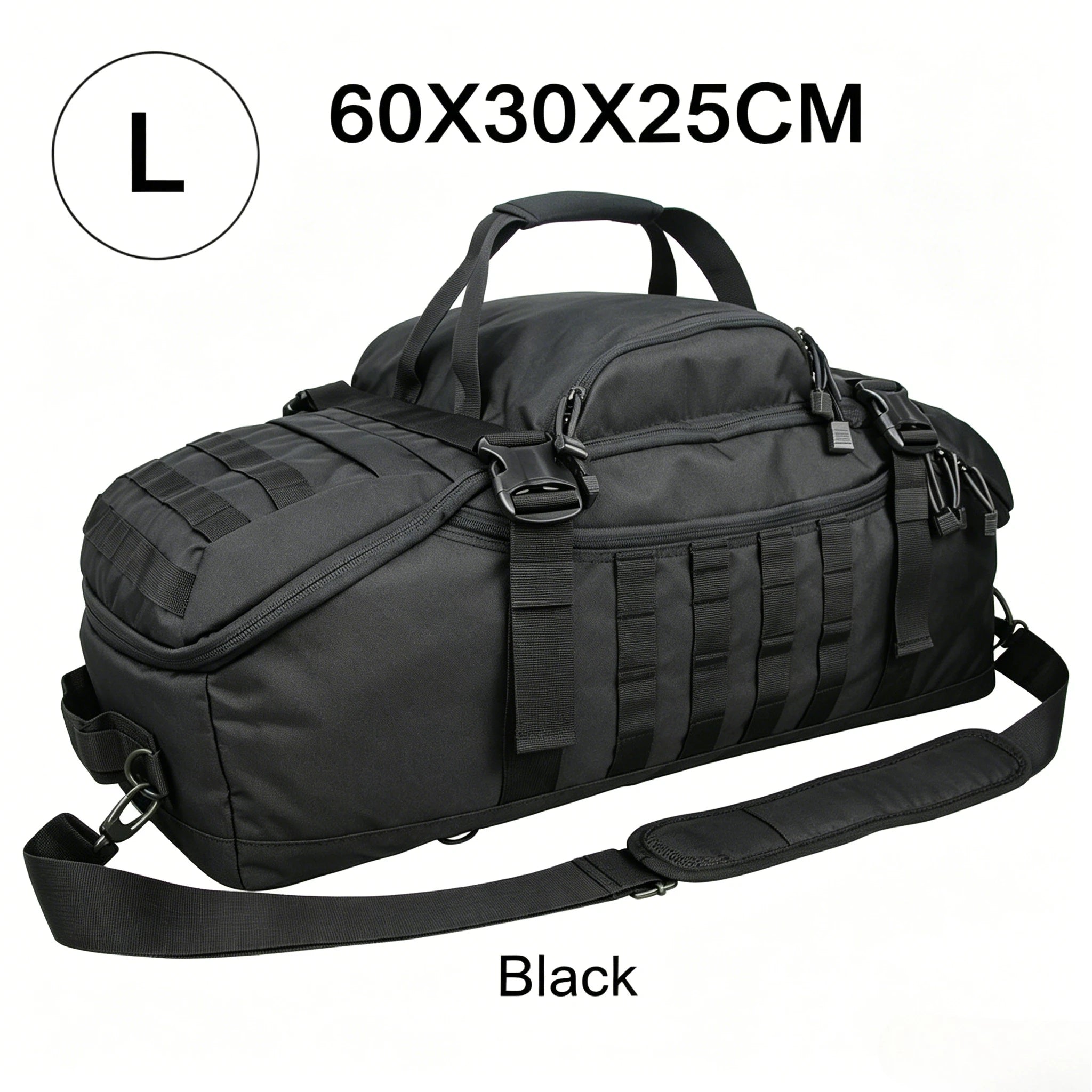 LQARMY 25L 45L 80L Sport Travel Bag Molle Tactical Backpack Gym Fitness Bag Large Duffle Bags for Camping Hunting Fishing