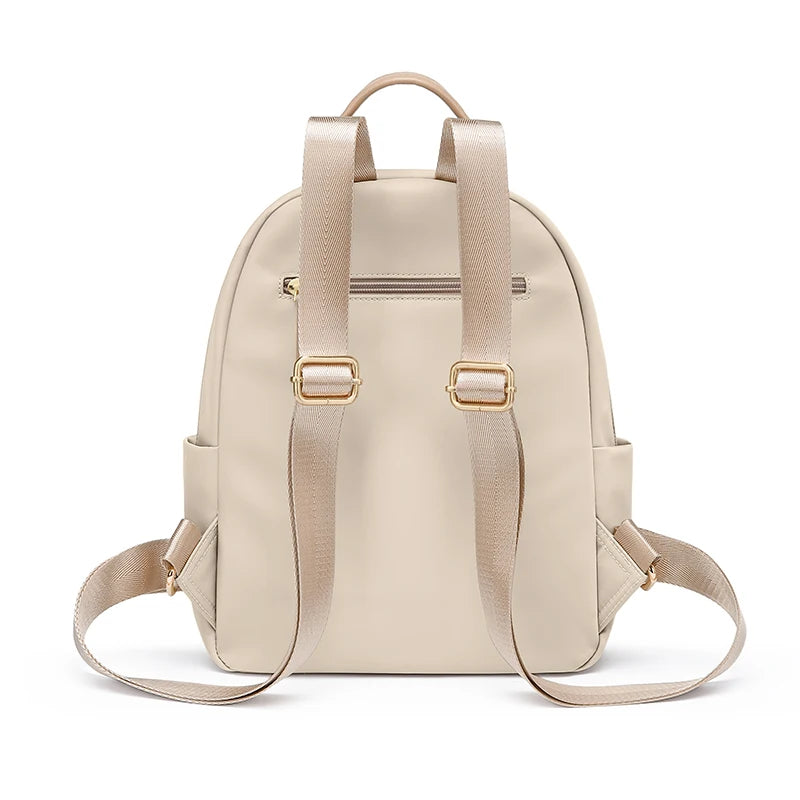 GOLF Cute Backpacks for Women Elegant Ladies Backpack Purse Solid Color Small Back Pack Bags Multi Pockets Aesthetic Female Bag