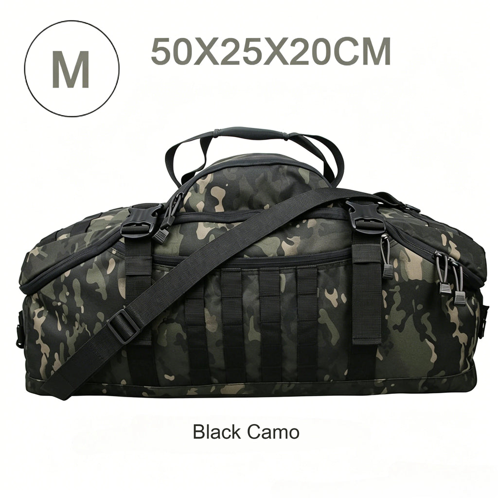 LQARMY 25L 45L 80L Sport Travel Bag Molle Tactical Backpack Gym Fitness Bag Large Duffle Bags for Camping Hunting Fishing
