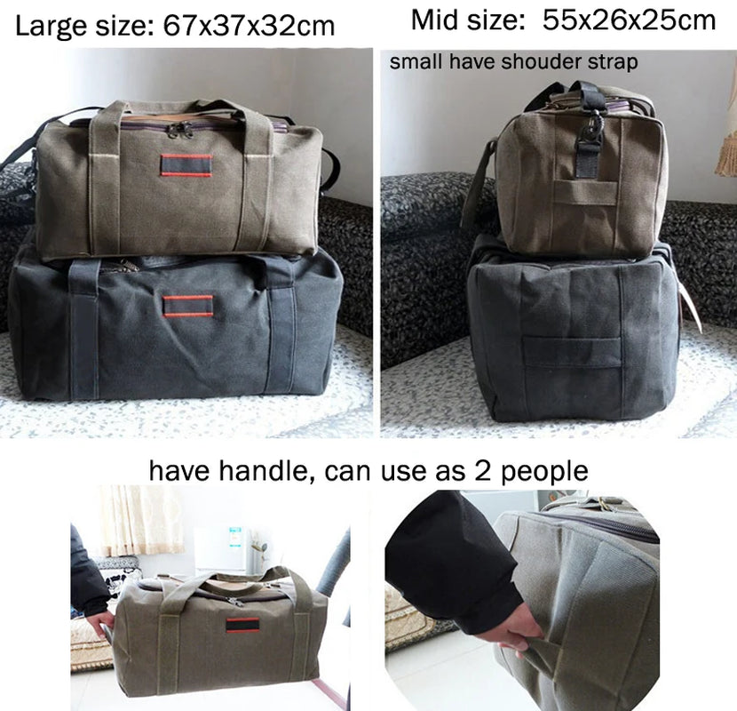 Men Travel Bags Large Capacity Women Luggage Travel Duffle Bags Canvas Big Travel Handbag Folding Trip Bag Waterproof