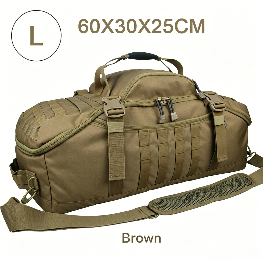 LQARMY 25L 45L 80L Sport Travel Bag Molle Tactical Backpack Gym Fitness Bag Large Duffle Bags for Camping Hunting Fishing
