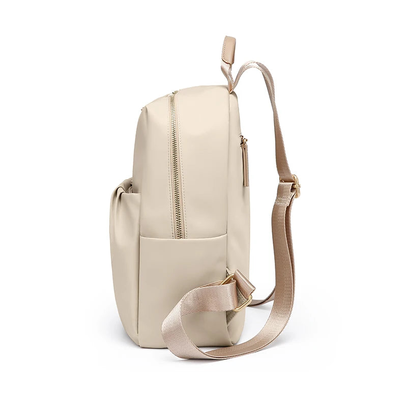 GOLF Cute Backpacks for Women Elegant Ladies Backpack Purse Solid Color Small Back Pack Bags Multi Pockets Aesthetic Female Bag
