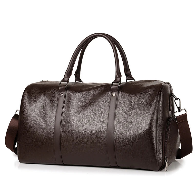 Unisex Large Capacity Travel Bag，Sports Gym Tote Bags for Women Weekender Overnight Duffle Bag with Shoe Compartment.