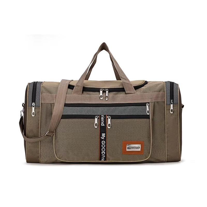 Travel Bag Large Capacity Handbag Portable Outdoor Carry Luggage Convenient Practical Male'S Weekend Duffle Bags Random Letters