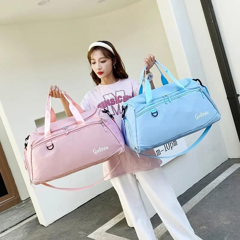 Large Capacity Gym Bag Women Men Travel Luggage Bags Dry Wet Separation Tote Handbags Trekking Duffle Bags Fitness Training Bags