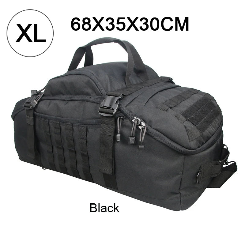 LQARMY 25L 45L 80L Sport Travel Bag Molle Tactical Backpack Gym Fitness Bag Large Duffle Bags for Camping Hunting Fishing