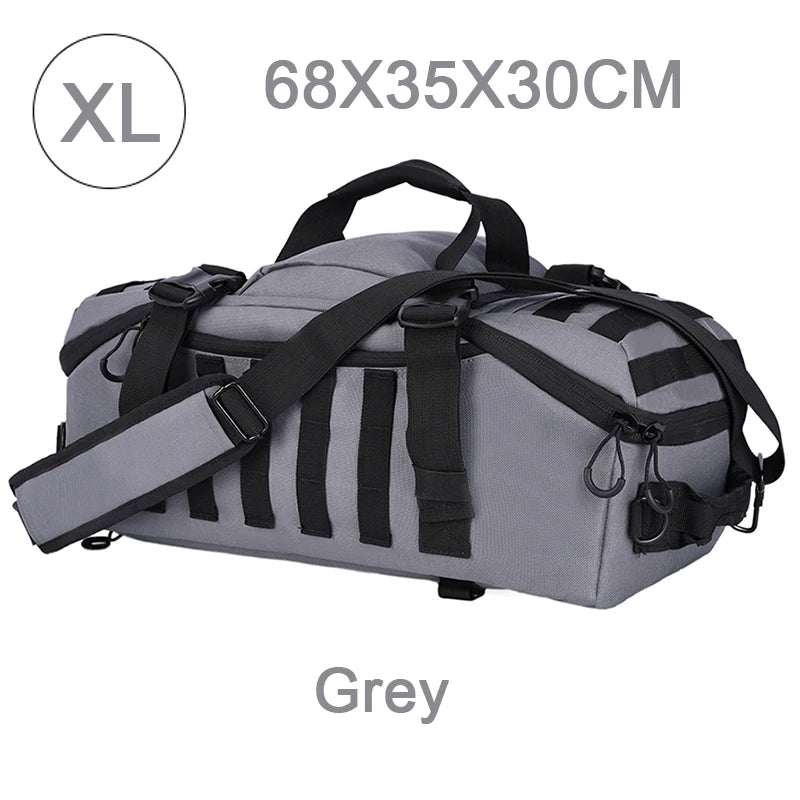 LQARMY 25L 45L 80L Sport Travel Bag Molle Tactical Backpack Gym Fitness Bag Large Duffle Bags for Camping Hunting Fishing