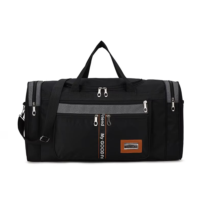 Travel Bag Large Capacity Handbag Portable Outdoor Carry Luggage Convenient Practical Male'S Weekend Duffle Bags Random Letters
