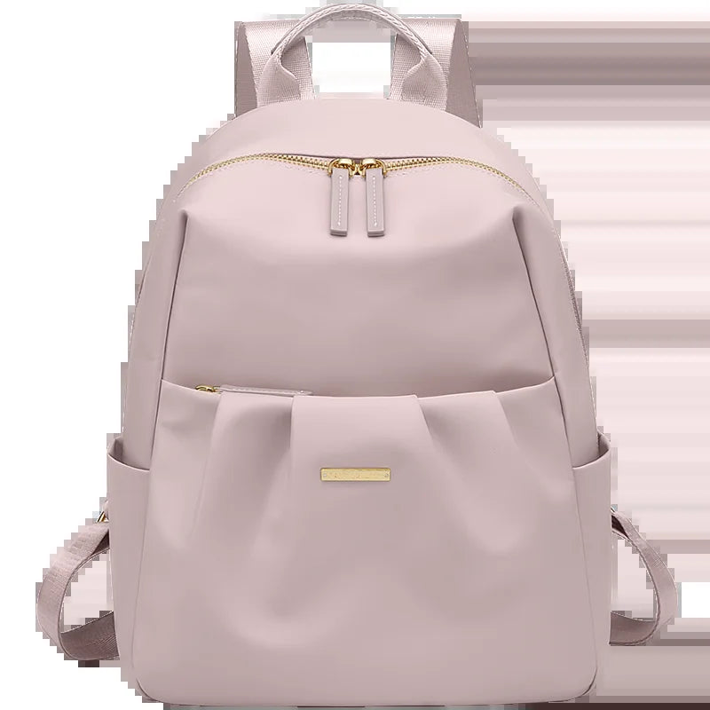 GOLF Cute Backpacks for Women Elegant Ladies Backpack Purse Solid Color Small Back Pack Bags Multi Pockets Aesthetic Female Bag
