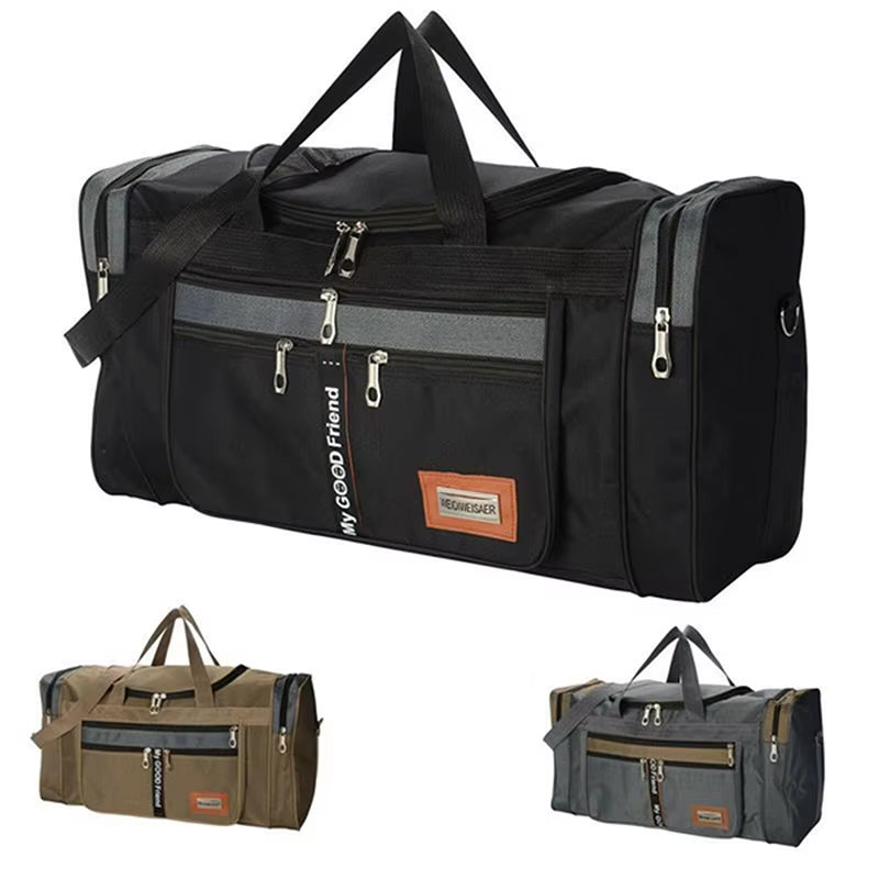 Travel Bag Large Capacity Handbag Portable Outdoor Carry Luggage Convenient Practical Male'S Weekend Duffle Bags Random Letters
